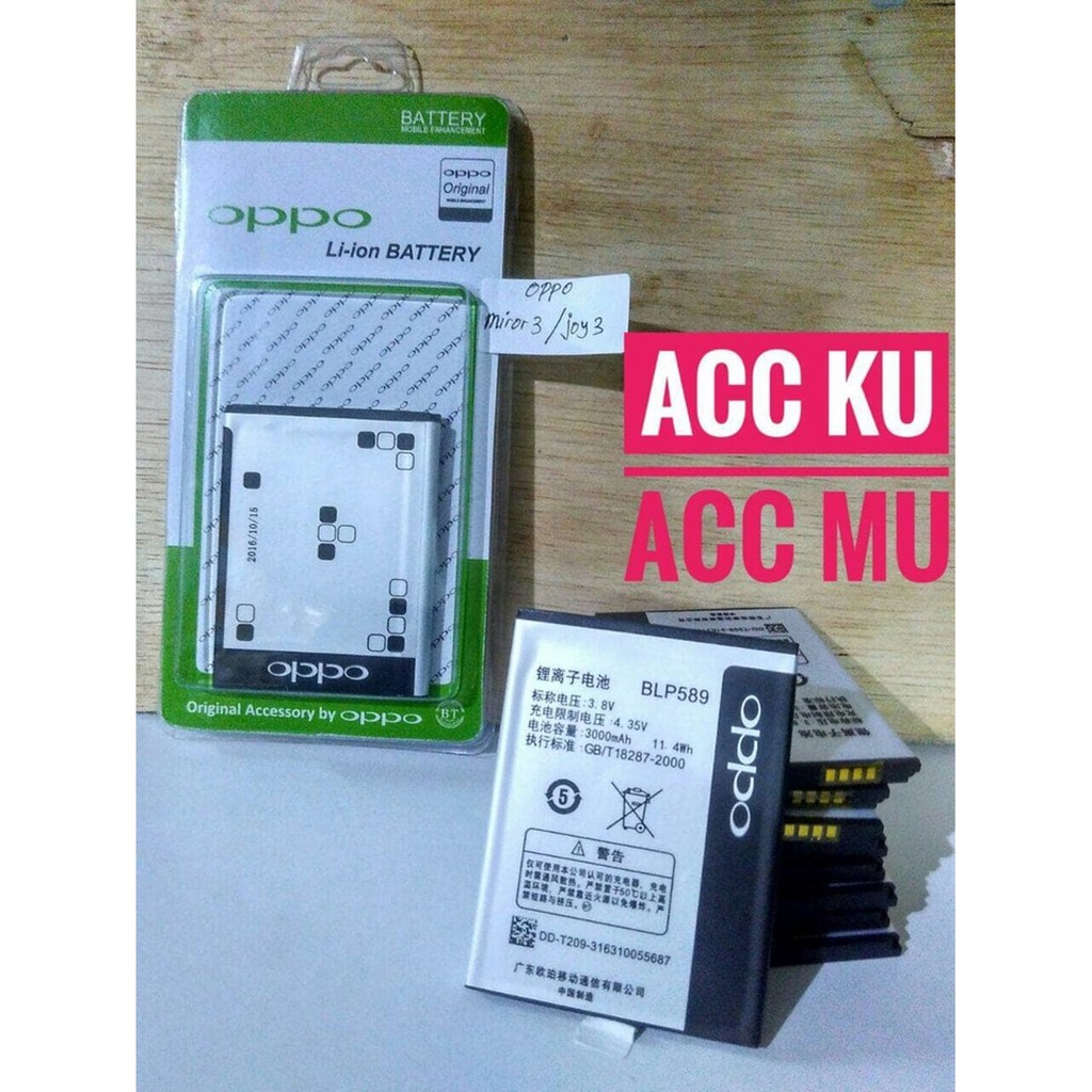 BATRE BATTERY OPPO JOY3 BLP589 BATERAI OPPO MIROR 3 JOY 3 R3001 BLP 589 BATERAI OPPO BLP589 ORIGINAL