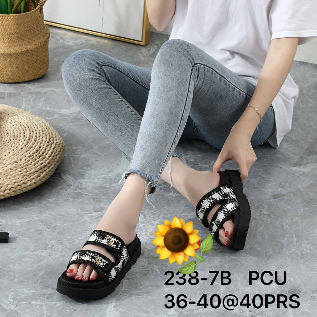 Sandal Karet Jelly Wedges Wanita import Model Terbaru Original Kekinian BY AGUNG STYLE Balance 1989-M1