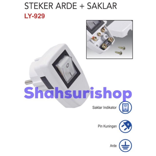 STEKER SAKLAR LAMPU LOYAL LY 929 ON OFF