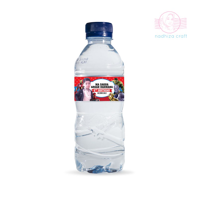 

Label Ultah Botol Aqua 330 ml Pack