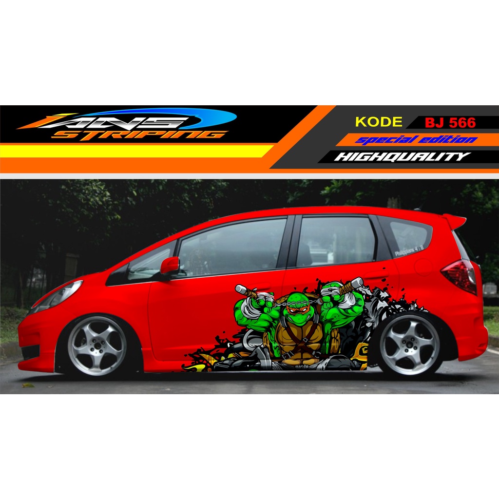 DECAL STICKER MOBIL JAZZ BRIO YARIS AGYA DATSUN AYLA / STIKER MOBIL / STICKER VARIASI MOBIL