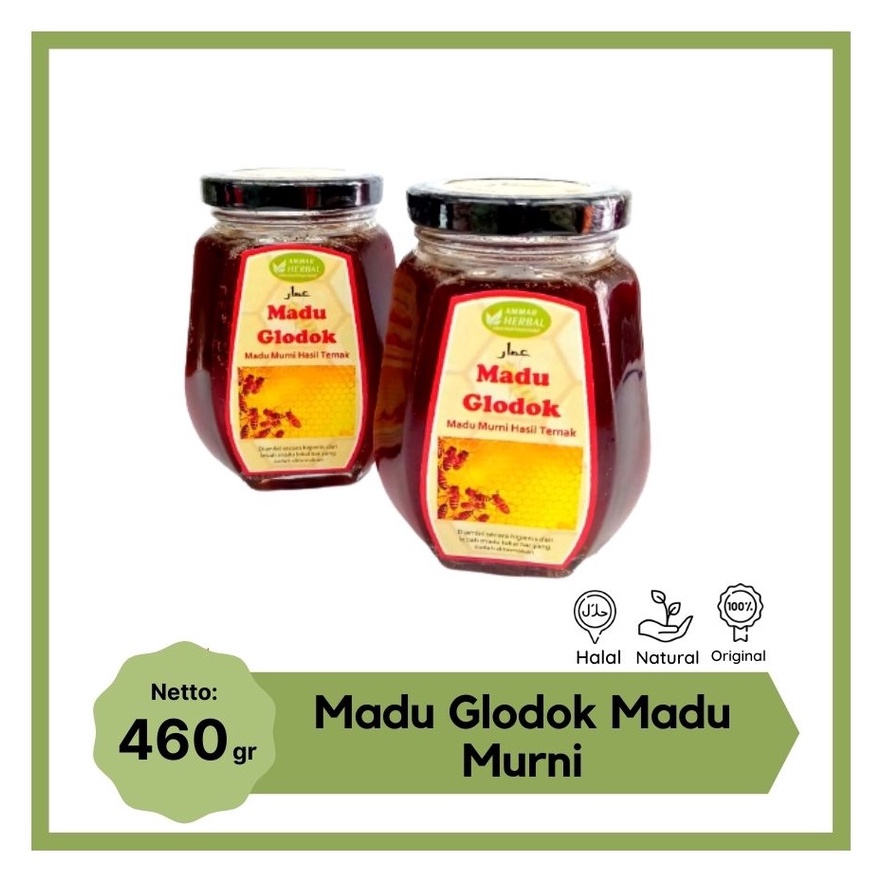 

MADU MURNI GLODOK MULTIFLORA MADU ASLI HASIL TERNAK 460 ML