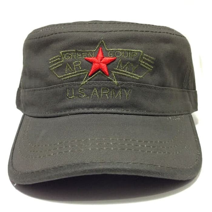 New Item! TOPI US ARMY GREEN EOUIP HIJAU TACTICAL MILITARY HAT CAP OUTDOOR Baru!