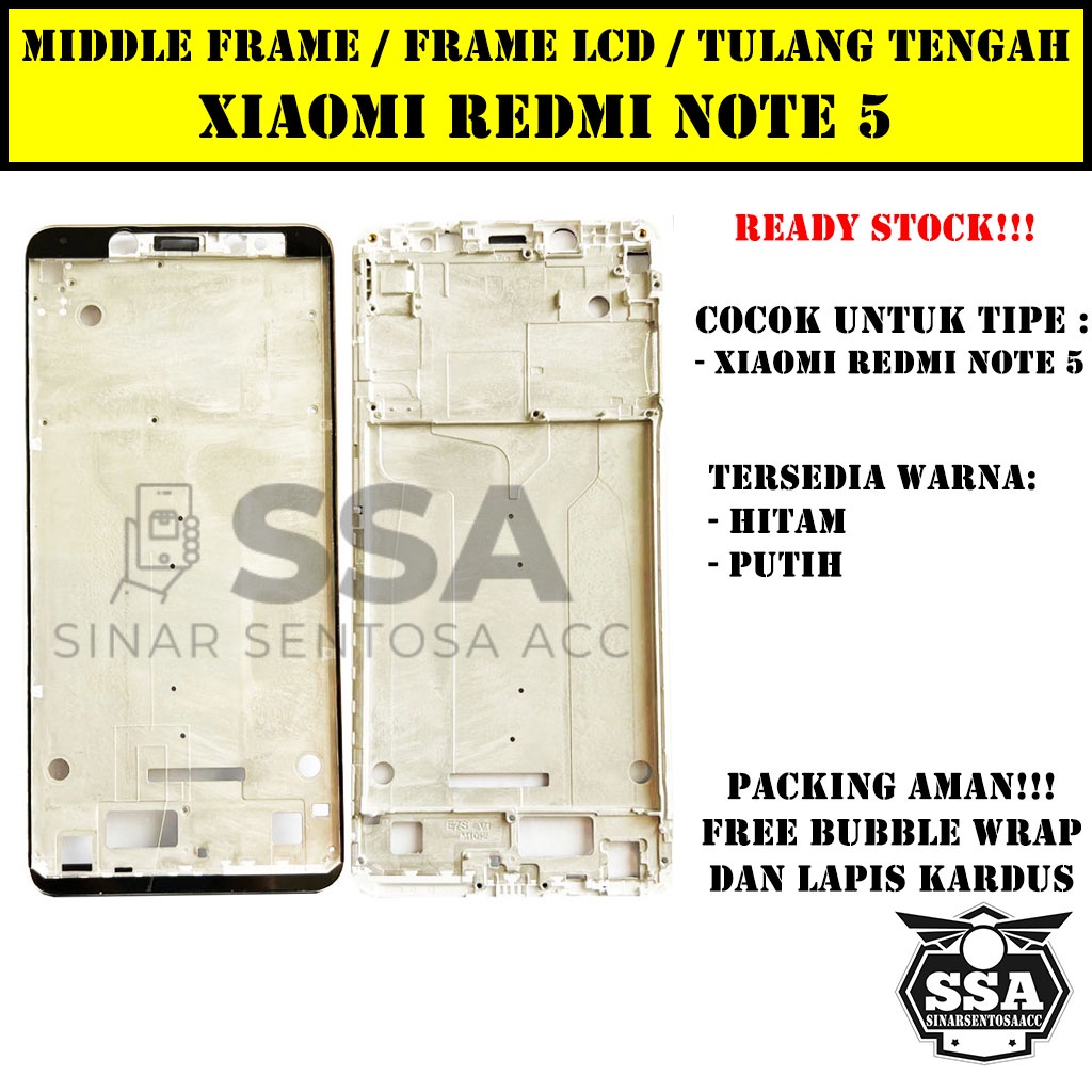 Tulang Tengah Middle Frame LCD Xiaomi Redmi Note 5 Original 100% Tulang Casing Bezel Bezzel Bazel Handphone HP Ori Original Awet Murah Note5