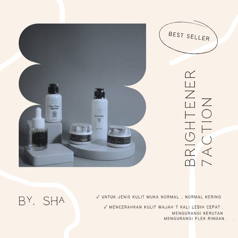 paket brigthener flaws 7 action by sha+serum
