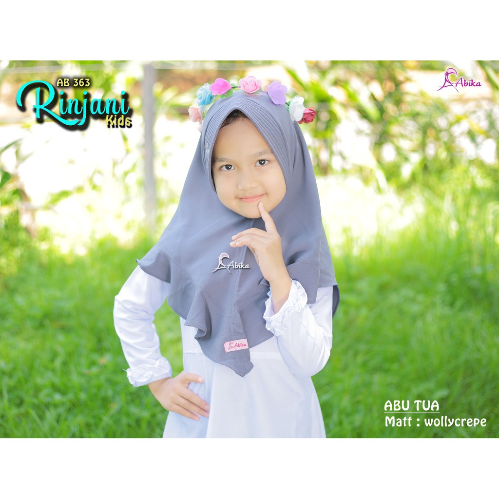 JILBAB KERUDUNG ANAK RINJANI KIDS ABIKA