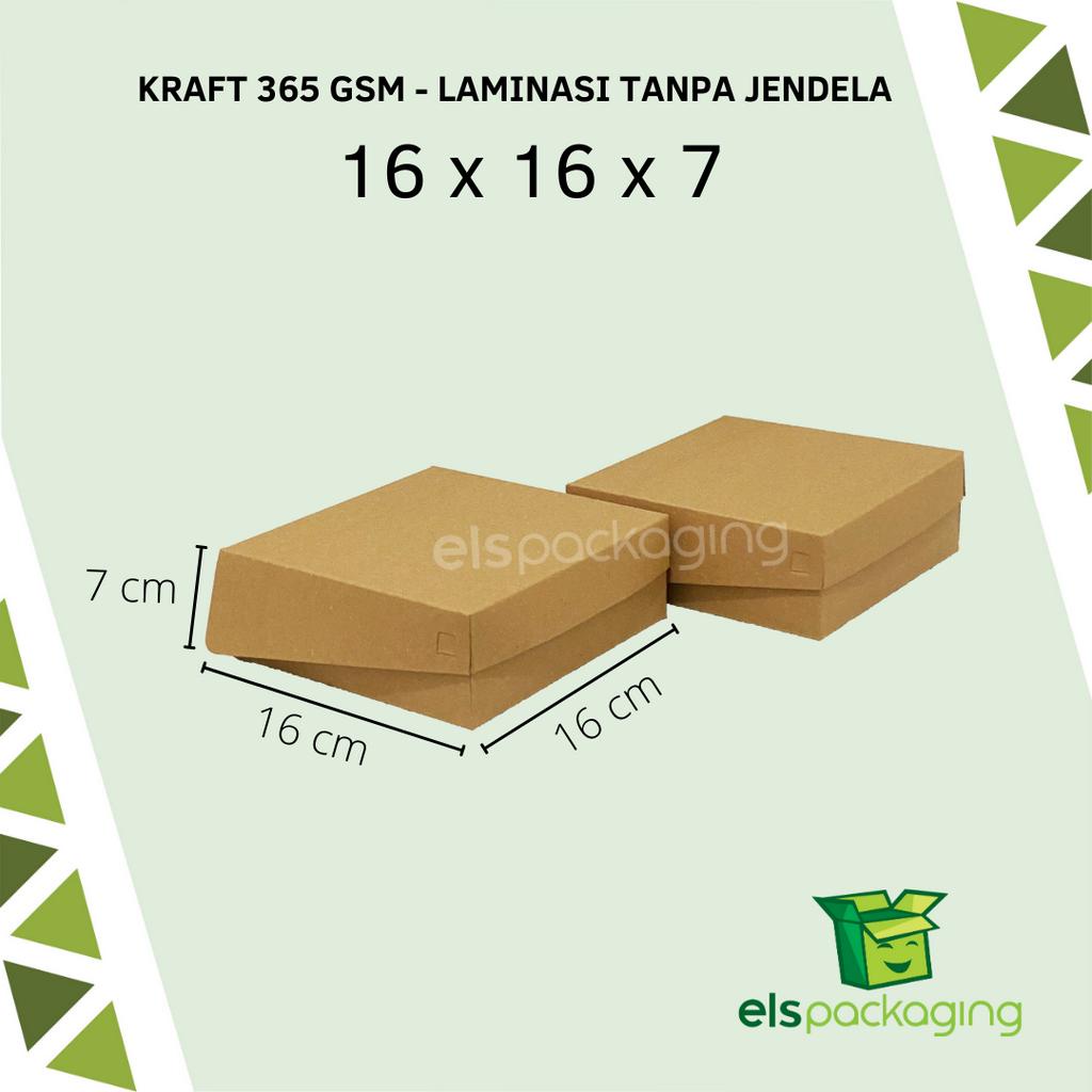 

Dus kraft laminsi tanpa jendela dus snack dus nasi dus catering dus roti dus murah dus kraft tebal ukuran 16x16x7