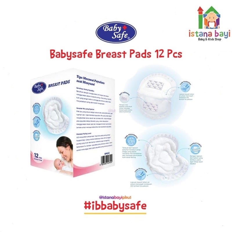 Baby Safe Breast Pad BP012/Penyerap Asi isi 12/Breast pad slim isi 16