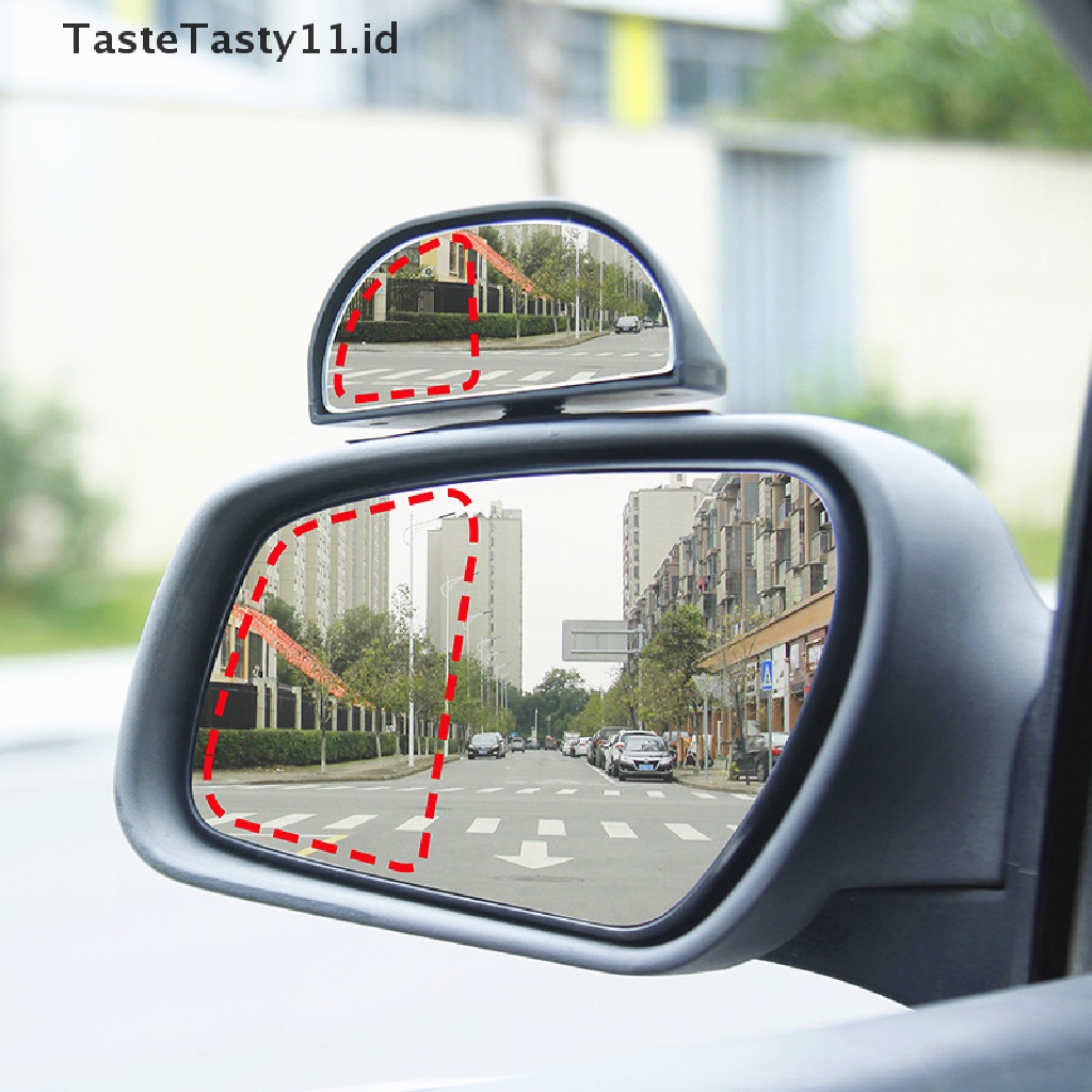 (TasteTasty) Kaca Spion Blind Spot Mobil Rotasi 360 Derajat Adjustable