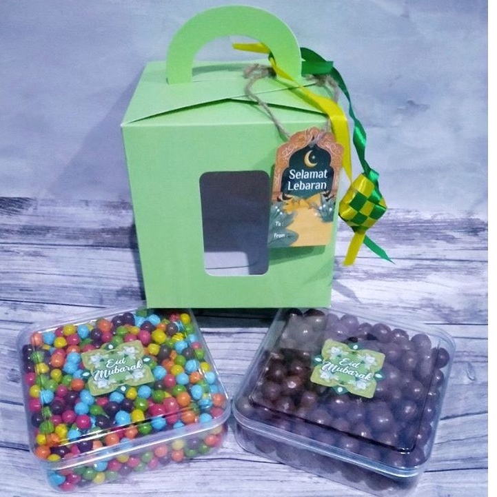 

Parcel Coklat Lebaran Hampers Idul Fitri Box Hijau Chrystal