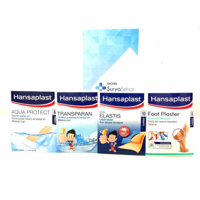 Hansaplast Aqua Protect - Transparan - Kain Elastis - Foot Plaster