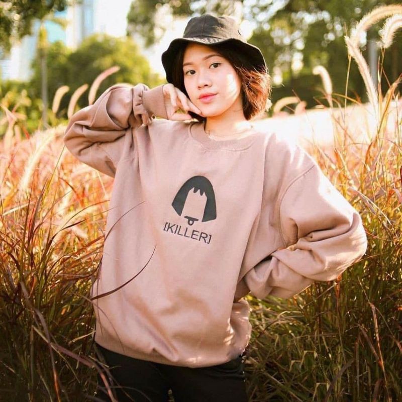 Jaket Sweater Hoodie Wanita Oversize Outerwear Pakaian Sweatshirt Korean Style Hudie Cewek KILLER-1