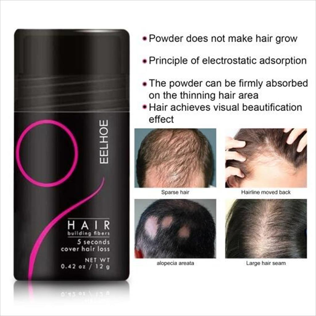 EELHOE HAIR BUILDING FIBERS  12GR EELHOE HAIR BUILDING FIBERS  12GR KERATIN PLANT FIBER PENEBAL RAMBUT ( 5 DETIK MENUTUPI RAMBUT RONTOK )