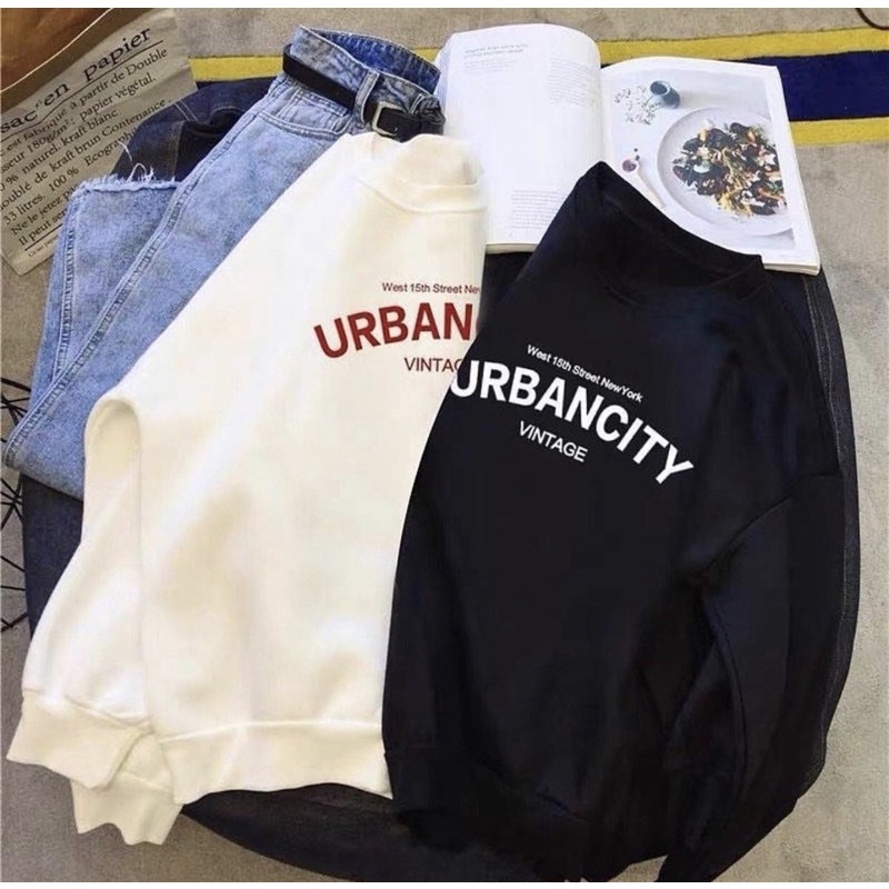 Sweater Wanita COD Oversize XXL Urban Crewneck Unisex Jaket Couple Baju Terbaru Swater Polos Couple 