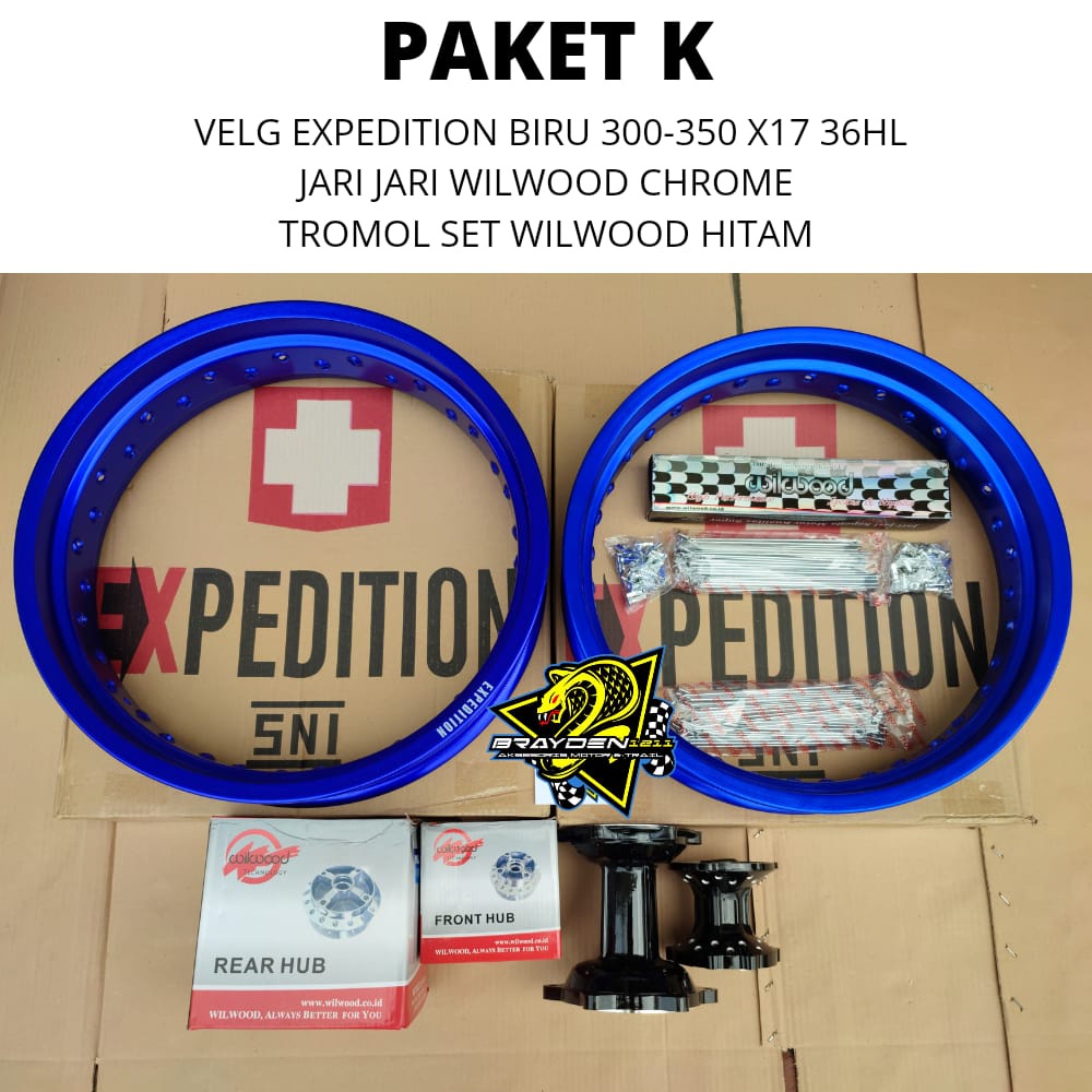 Paket Wheelset Velg Supermoto Super Moto Yamaha WR WR155 Paketan Velg WR 155R Sepaket Pelek YAMAHA SuperMoto Velg Pelek 1 SET Paket