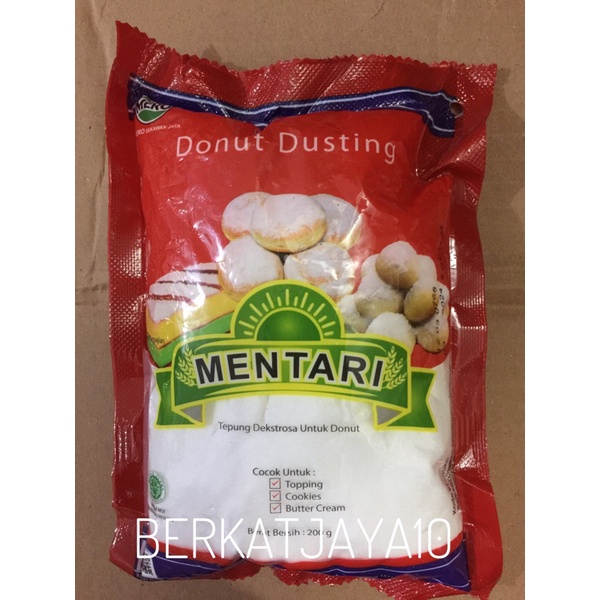 Mentari Donut Dusting Tepung Gula Donat 200gr Dingin Mint