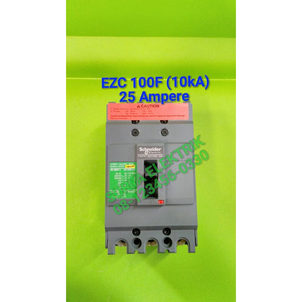 mccb mcb schneider ezc 100f F 25a 25A 25 ampere MCCB MCB SCHNEIDER EZC