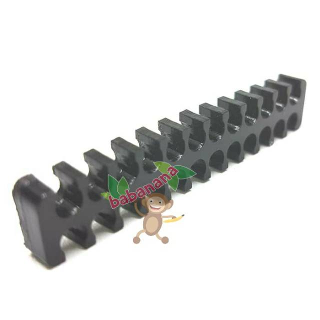24 pin Hitam Sisir Kabel Psu Cable Comb Sleeved