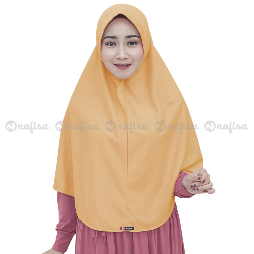 Hijab Instan NAFISA ASHA Jilbab Instan Simple Pad Kerudung Minang Hijab Instan Syari Kerudung Khimar Kaos Polos