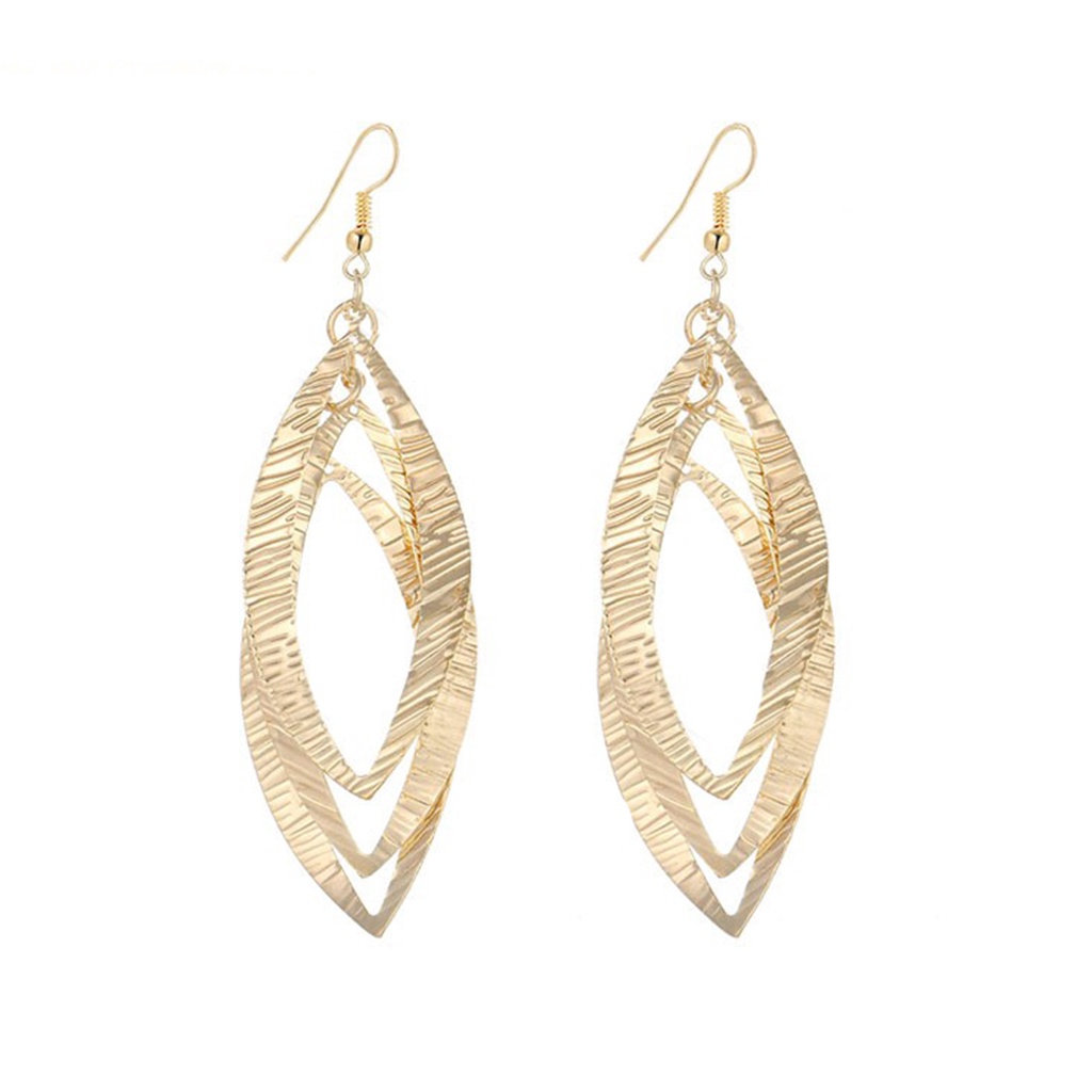 Hu Hu Hu Hu Hu Alat Bantu Pasang Kacamata♡ 1 Pasang Anting Rantai Panjang Desain Daun Bahan Alloy Tahan Korosi Ramah Kulit Untuk Wanita