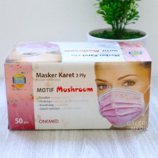  Onemed  Masker  Bedah Earloop Box Isi 50 pcs Shopee Indonesia