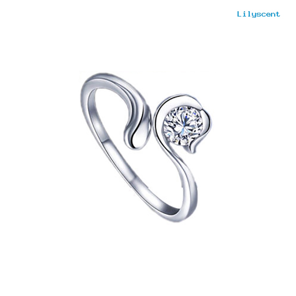 Ls Cincin Open Ring Adjustable Lapis Silver Motif Rasi Bintang Untuk Pria / Wanita