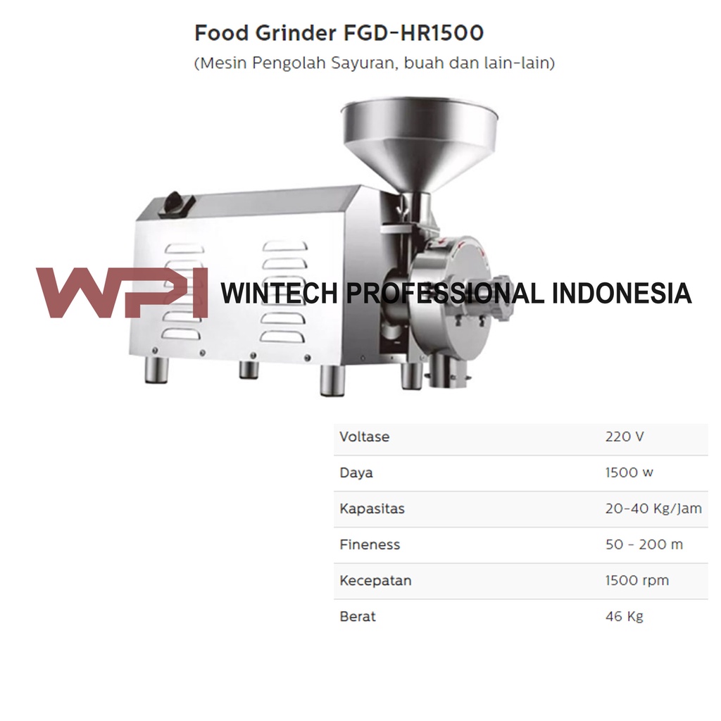 FGD-HR1500 GRAIN GRINDER MACHINE FOMAC / MESIN GILING / MESIN PENEPUNG