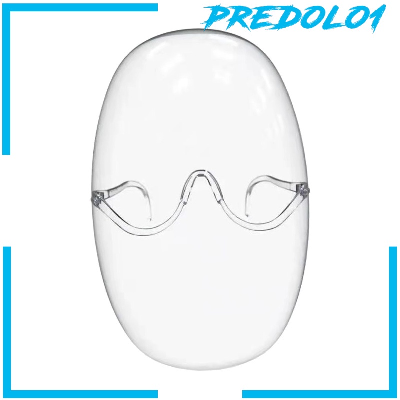 (Predolo1) Face Shield / Pelindung Wajah Transparan Anti Air / Debu Dengan Frame Kacamata