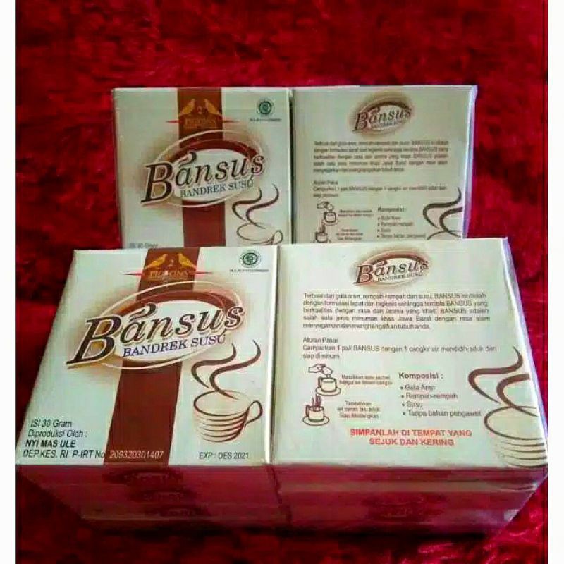 Bandrek susu 2pigeons(Bansus 10pcs 30gr)Bandrek 2 pigeons asli cianjur