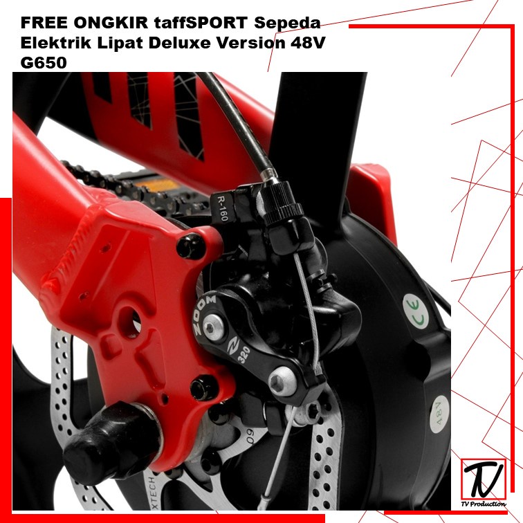 FREE ONGKIR Lankeleisi Sepeda Elektrik Lipat Smart Moped Deluxe Version 48V G650