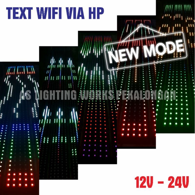 MODUL STROBO WAVE TEXT 5BARIS NEW MODE