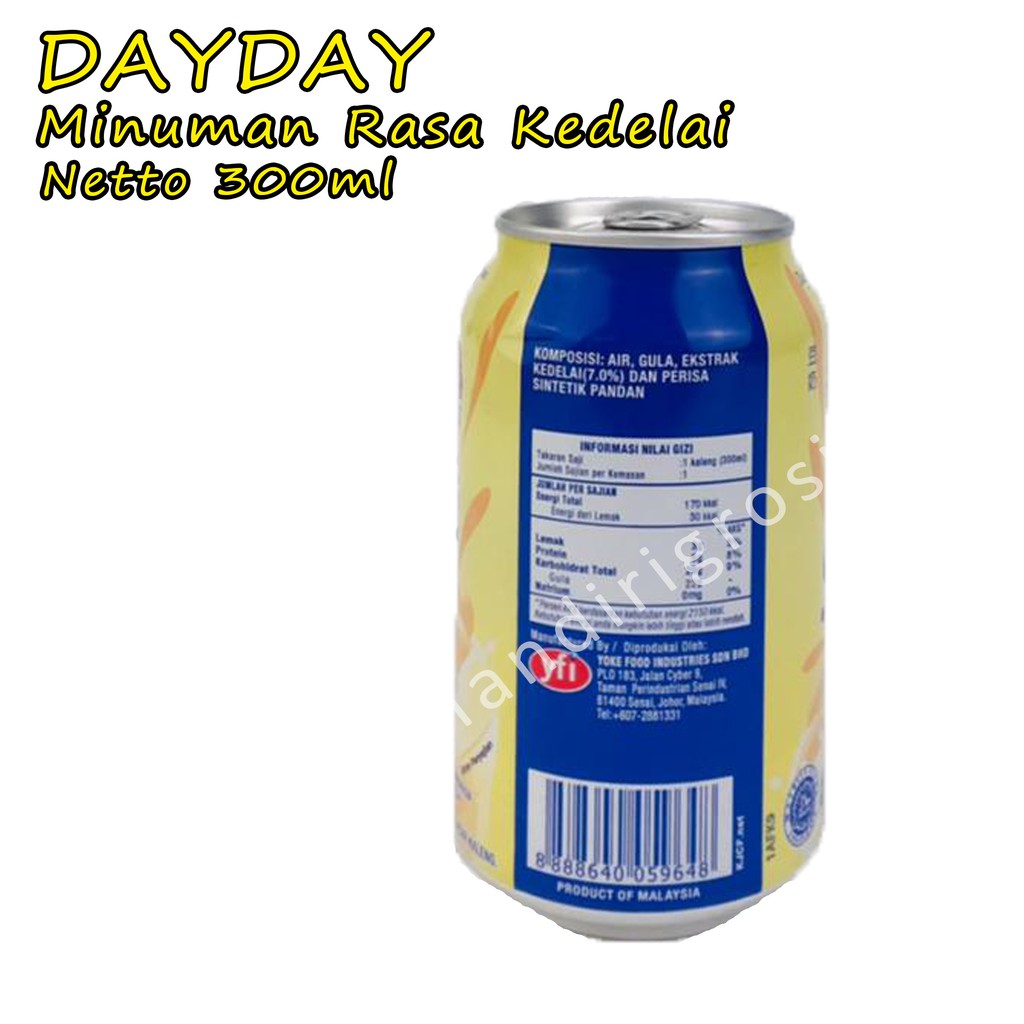 Soya Bean *Day Day * Minuman rasa Kedelai * 300ml