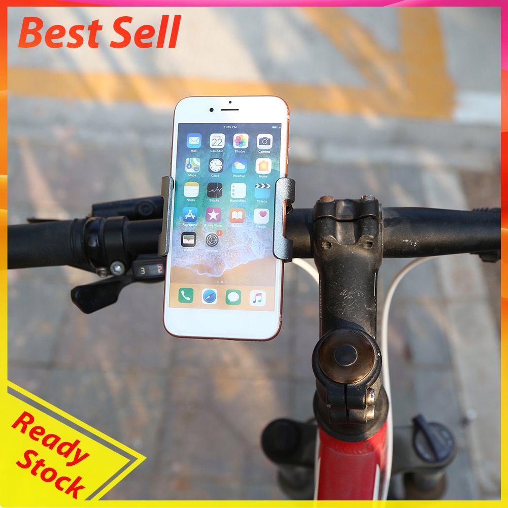 Bicycle Cell Phone Holder Motorcycle Handlebar Clip Stand GPS Mount Bracket