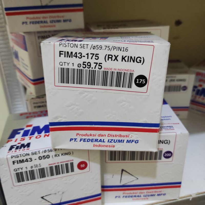 Piston Kit FIM RXKing RX King FIM43 OS 50/75/100/125/150/175/200/250/300/400-os.75 (58.75)