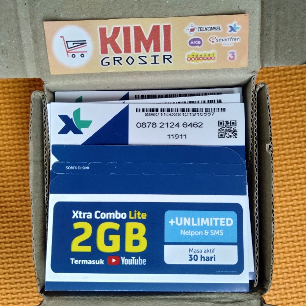 [GROSIR] Perdana XL 2 Gb Extra Combo Lite / LTE