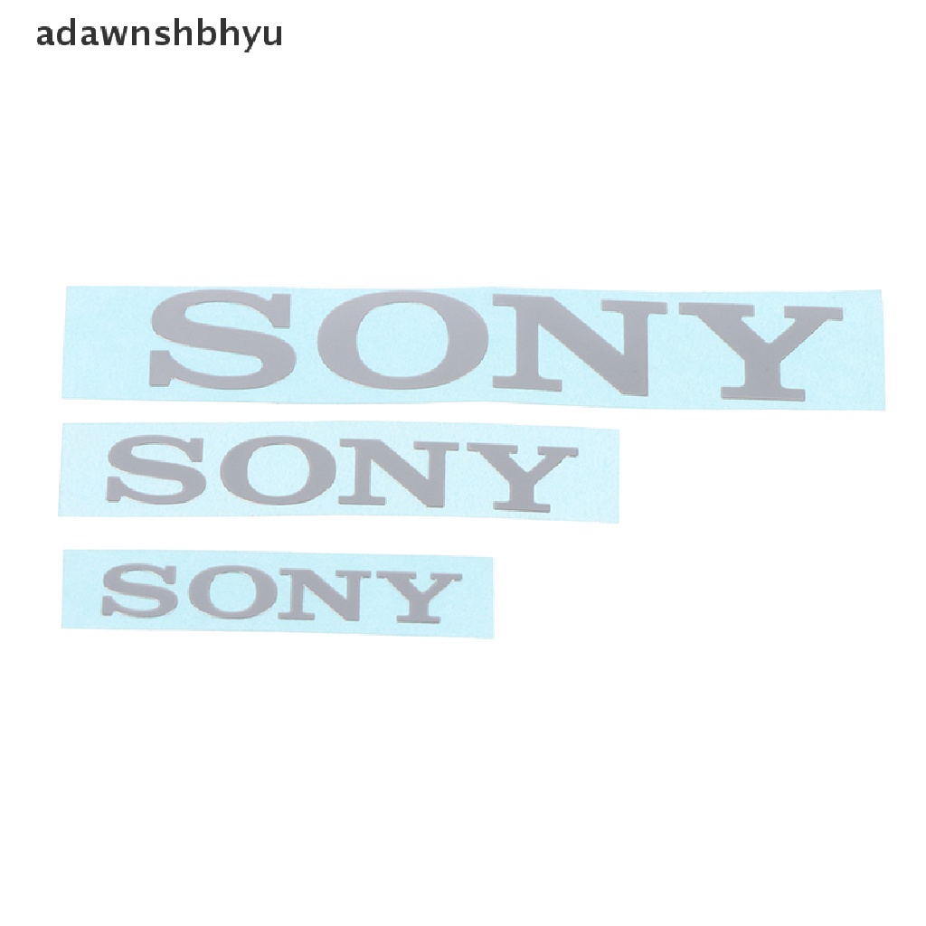 Adawnshbhyu Stiker Label Logo Silver Kamera Audio Handphone Komputer Logo Logam Untuk SONY