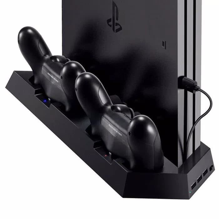 Vertikal Vertical Stand Cooling Fan Charging Stand Dock PS4 PRO / Slim / Fat