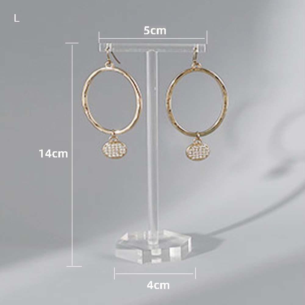 SKJK   Display Perhiasan Berdiri Gadis Sederhana Aksesoris Fashion Perhiasan Shooting Display Props Rak Anting Bentuk T Earring Hanger