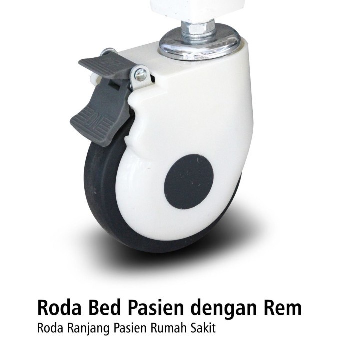 Roda Bed Pasien Dengan Rem Onemed OJ2