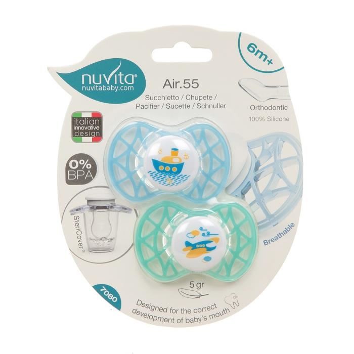 Nuvita Pacifier Air.55 Orthodontic / Gepeng / Asymetris / Empeng