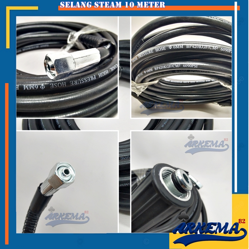 SELANG STEAM JET CLEANER / SLANG CLENER / SELANG DOOR SMEER CUCI MOTOR DAN SERVICE AC 10 METER