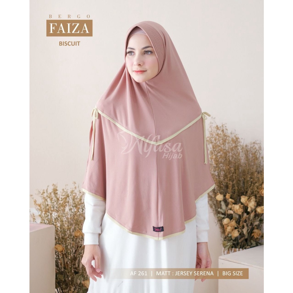 BERGO FAIZA ALLSIZE BY ALFASA HIJAB || JILBAB INSTAN