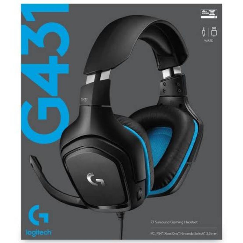 Headphone Logitech G431 Gaming Headset 7.1 Surround Sound ORIGINAL