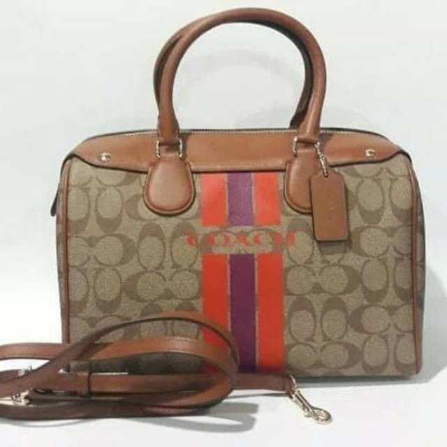 coach large bennet saddle signature original bag tas ori authentic