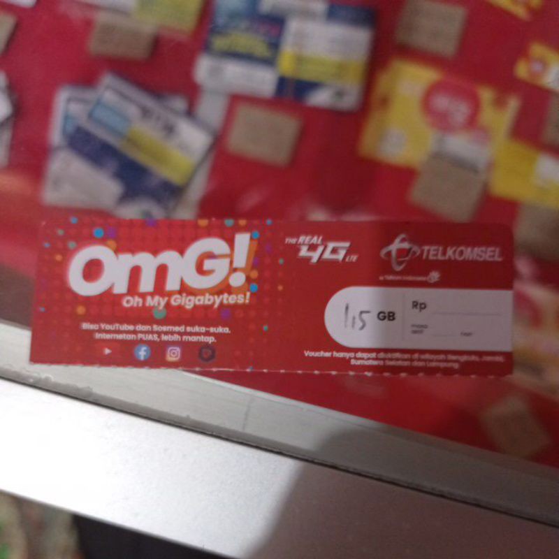 Vocher Telkomsel 1,5 GB