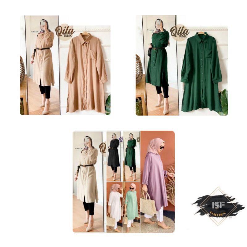 Tunik Qila, Qila Tunik Murah, Baju Muslim Wanita