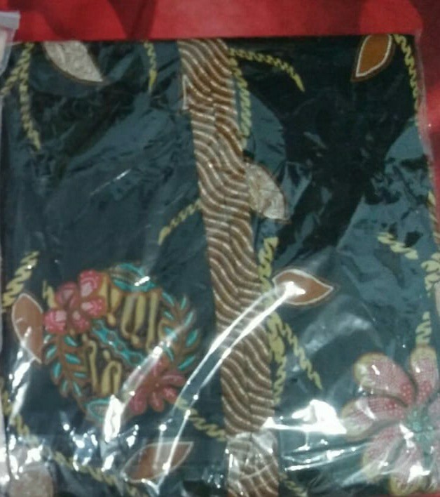 Gamis Batik Blarak Motif Rawa Hitam