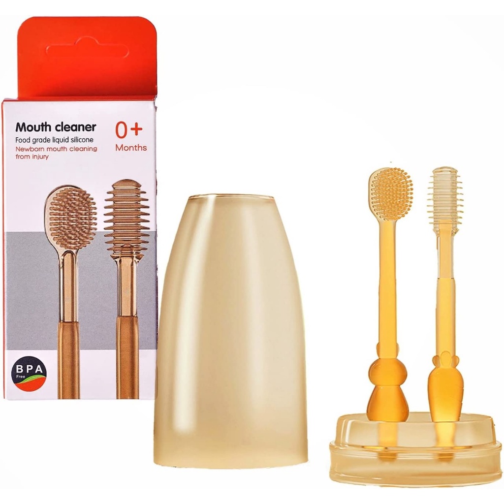 MOUTH CLEANER LIQUID SILICONE &amp; PARTITION BABY / TOOTHBRUSH