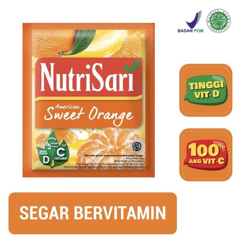 Nutrisari Minuman serbuk  14gr all varians 1 PCS