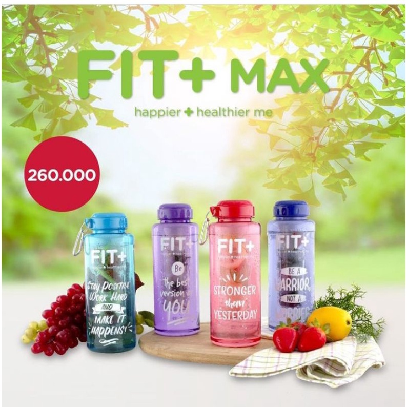Fit + Max infused water bottle